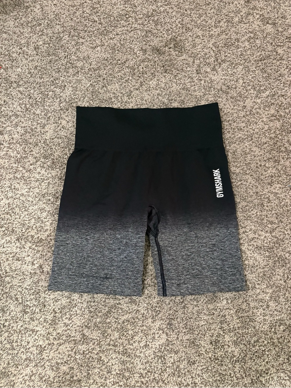 Gymshark Black and Gray Ombre Biker Shorts!